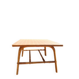 1960 signed rattan coffee table