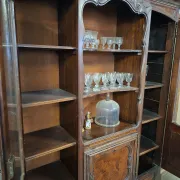 Buffet vitrine bibliothèque style Louis XV