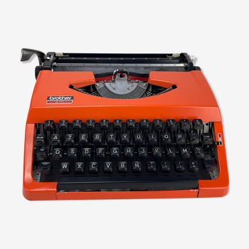 Brother 210 orange vintage typewriter