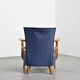 Pair of living room armchairs in solid beech, France, circa 1950.