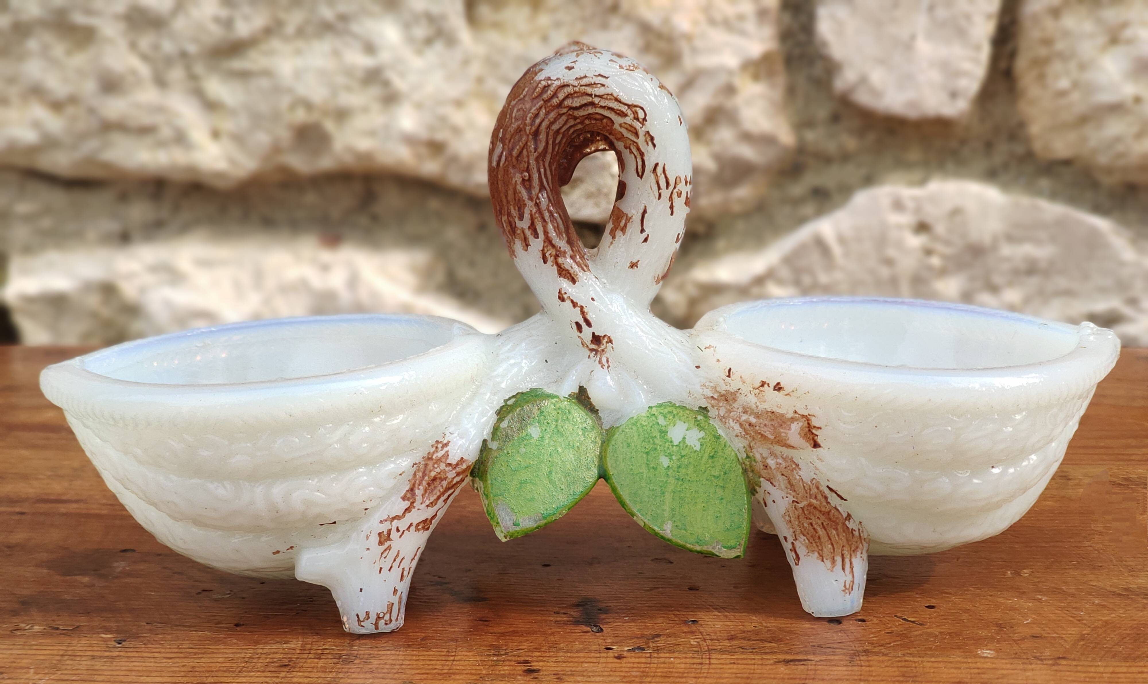 Old opaline salt shaker