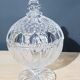 Ancien drageoir bonbonnière en cristal taillé