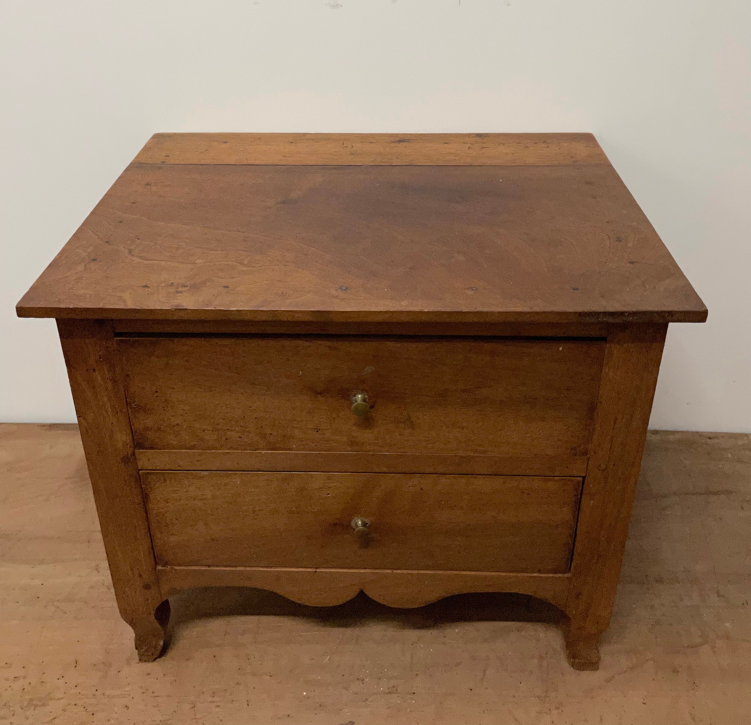 Low walnut cabinet