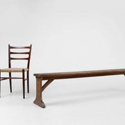 Rustic French Bench in Oak with Carvings and Nice Patina, 1850s