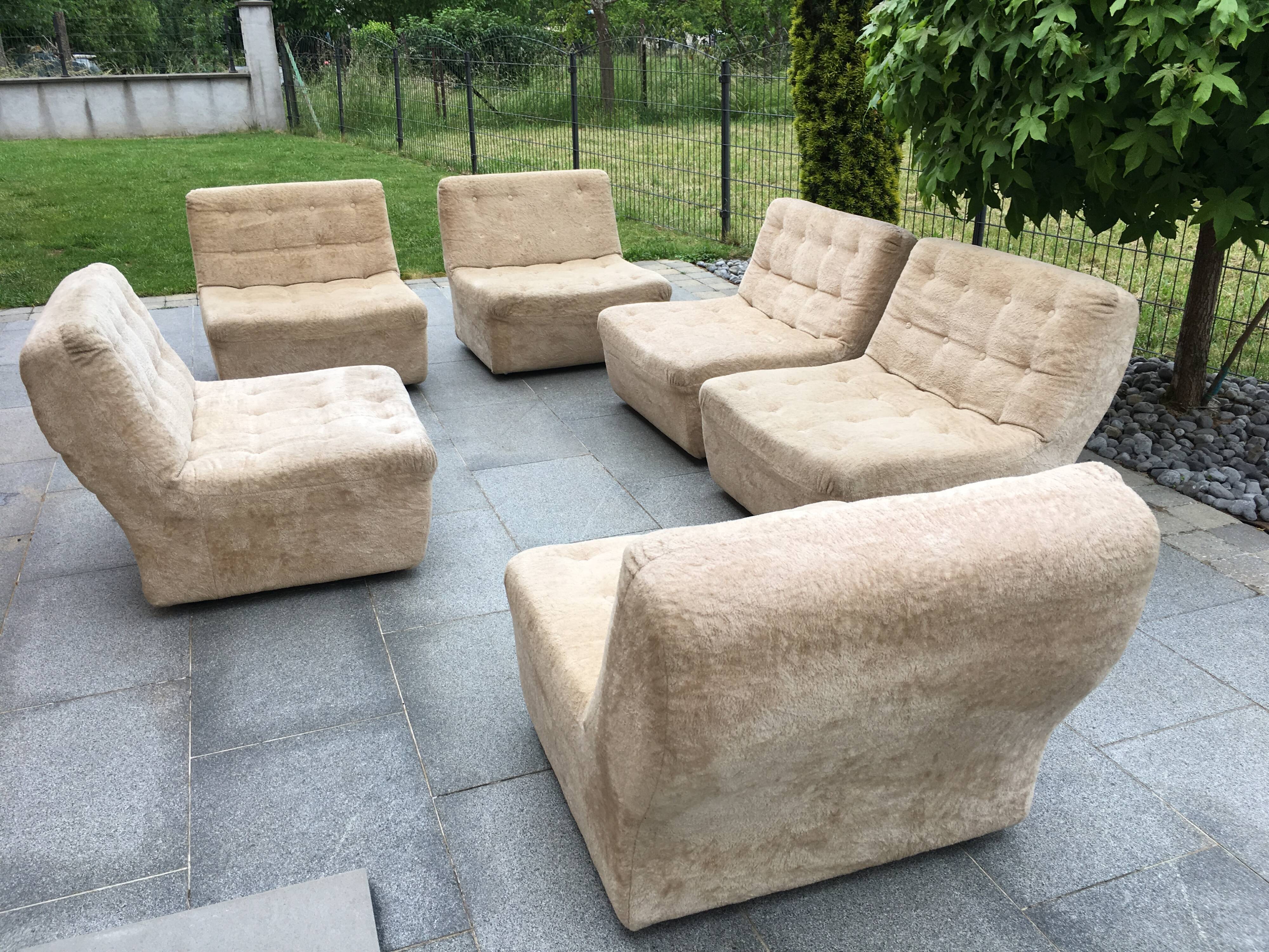 70s modular armchair sofa