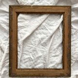 Old frame in gilded wood with stucco decoration circa 1900