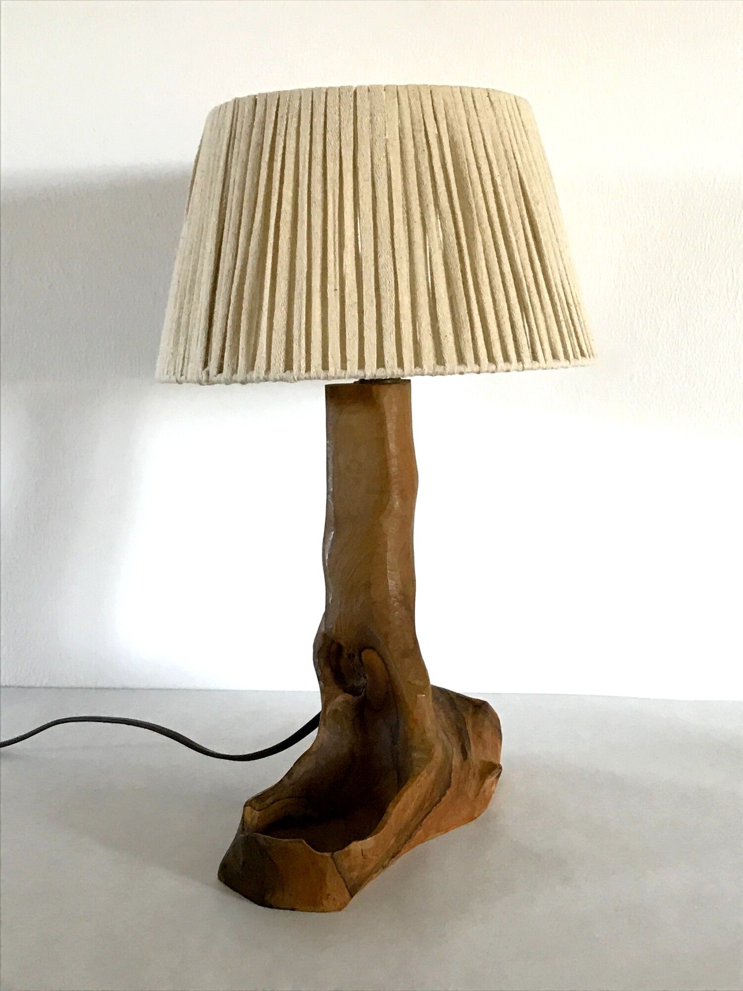 Vintage lamp in wood 70s