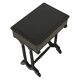 Black Lacquered Antique Sewing Table Side Table Mahogany 19th Century