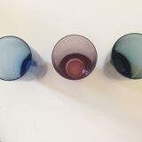 Suite of six colored glasses