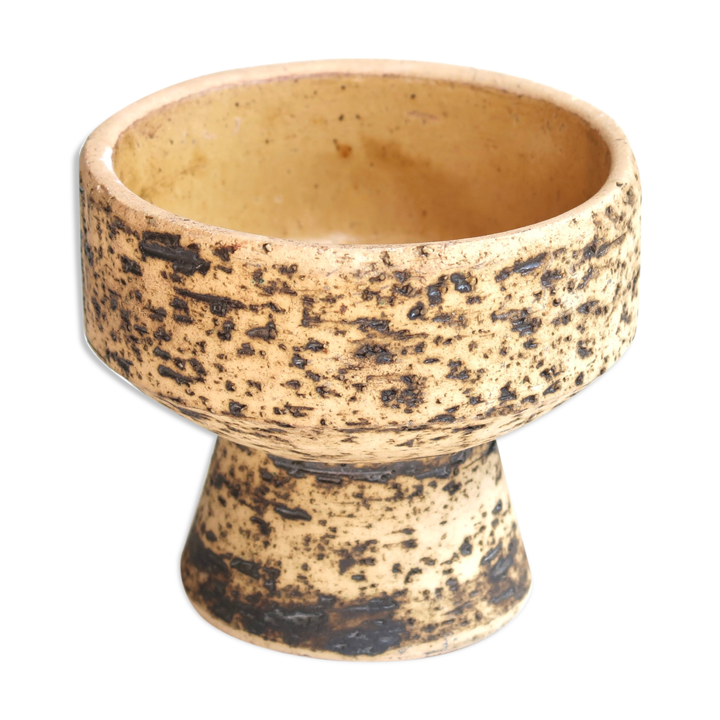 Ceramic pedestal pot, 50s