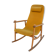 Danish Chair rocking 50s/60s yellow orange