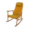 Danish Chair rocking 50s/60s yellow orange