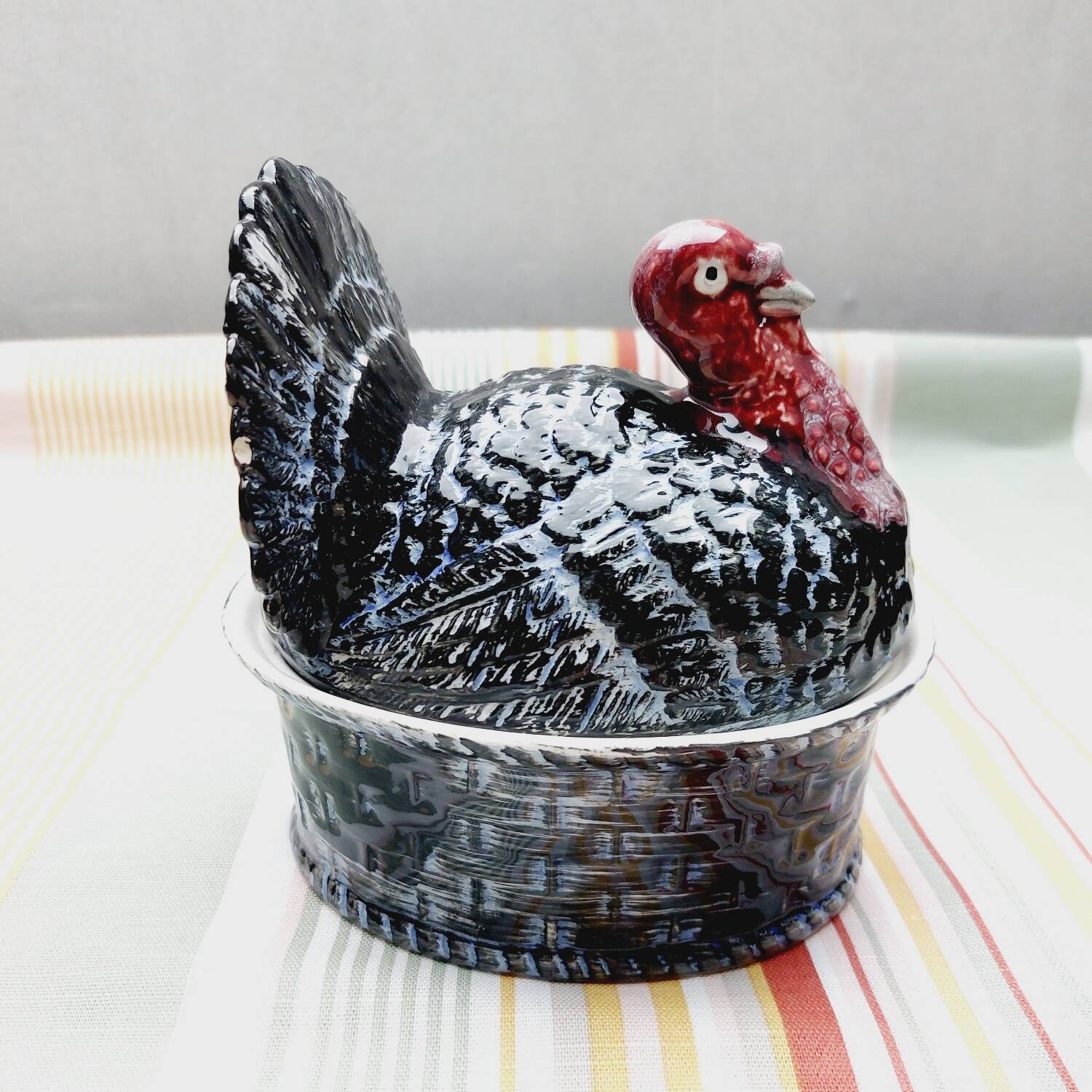 Ceramic turkey terrine