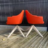 Set of 4 swivel chairs