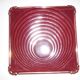 Vallauris ceramic red and gold trivet 1950