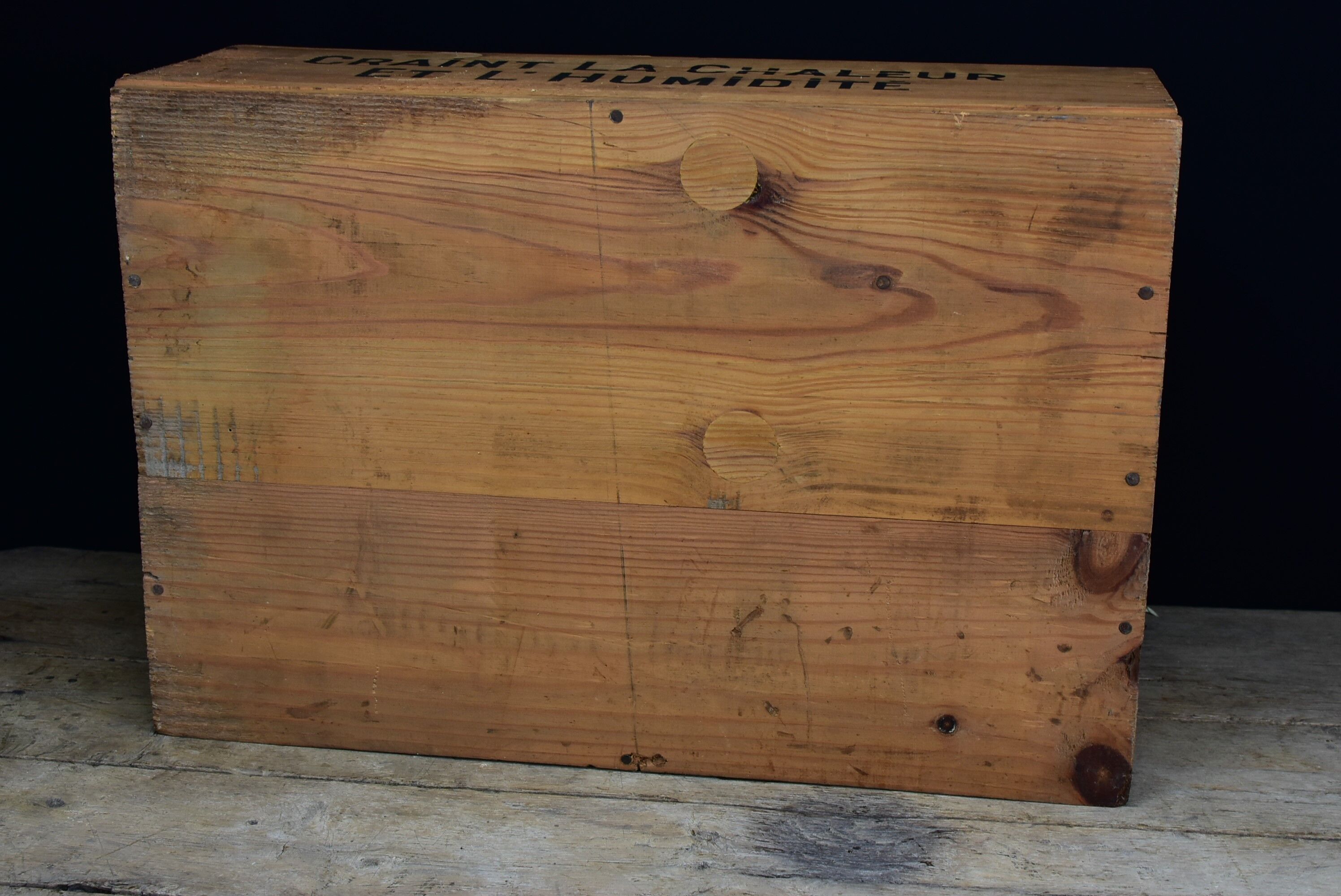 Nestlé wooden box.