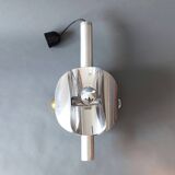 1970 chrome boat propeller pendant light with 3 lights.