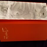 Crystal carafe on foot, vintage