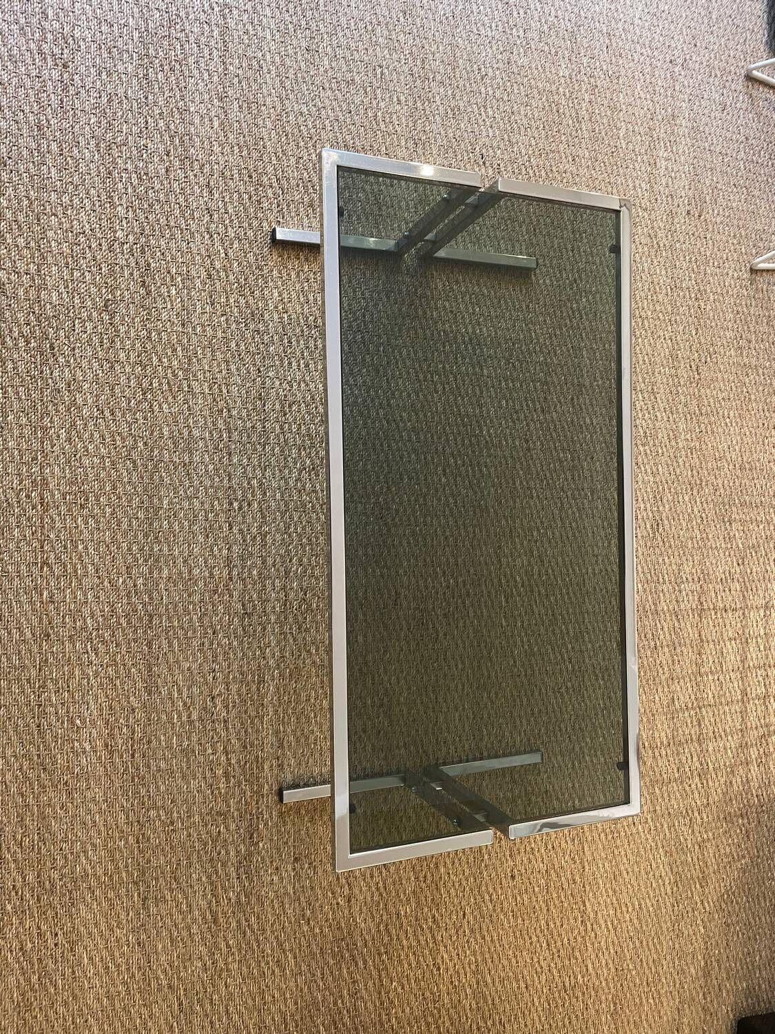 Vintage chrome coffee table