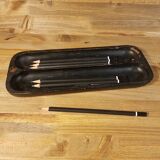 Old wooden pencil holder