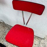 Chairs in formica red foot compass