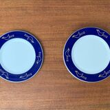 German series of postmodern flying object plates by David Palterer and Sieger Design for Arzberg, 1990s, set of 8.