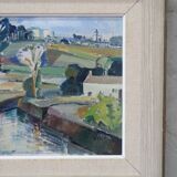 Swedish modern painting, 1960s, oil on canvas