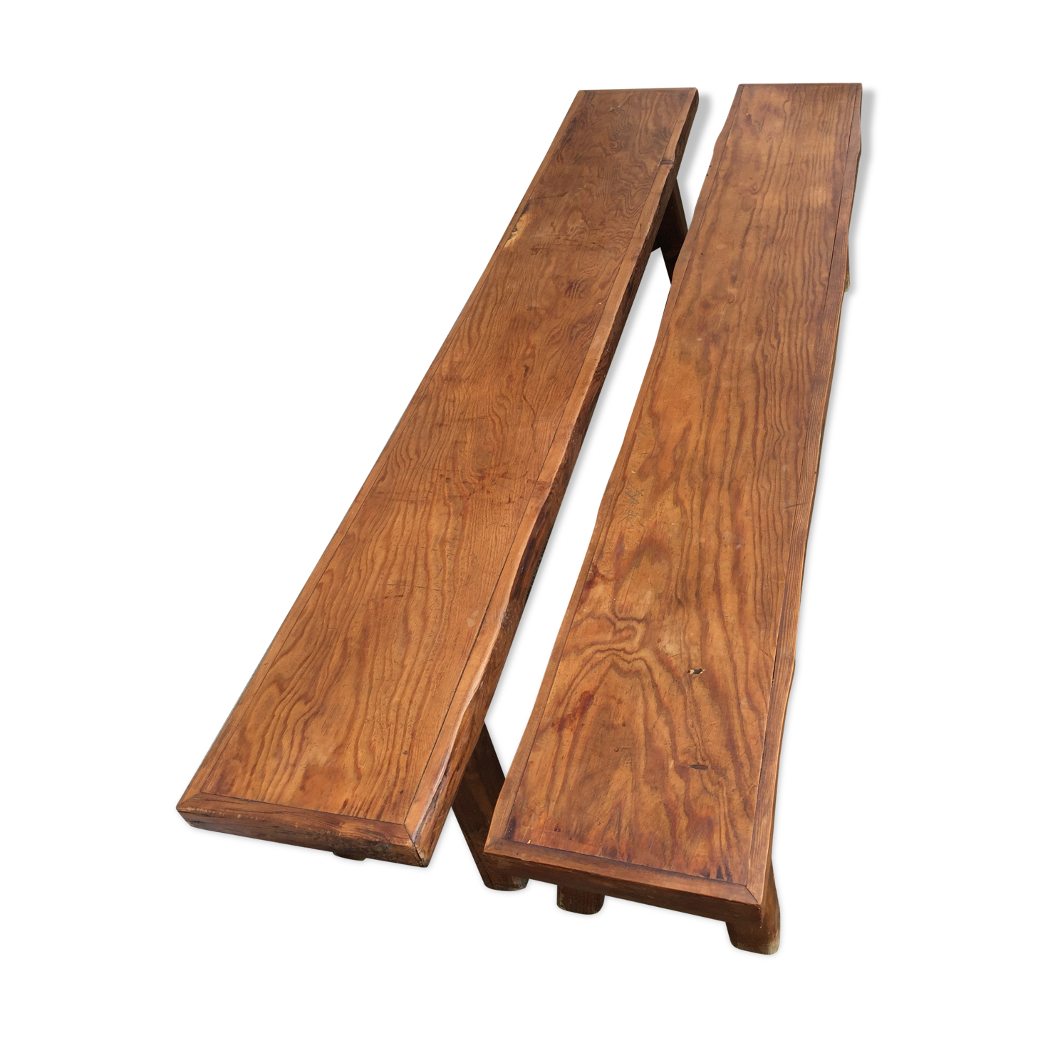 2 old benches of farm