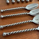 Stainless steel cutlery set with twisted handles – Design cutlery set
