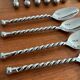 Twisted handle stainless steel cutlery set – Designer cutlery set