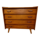 Vintage chest of drawers with compass feet