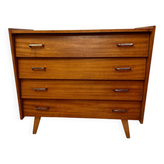Vintage chest of drawers with compass feet