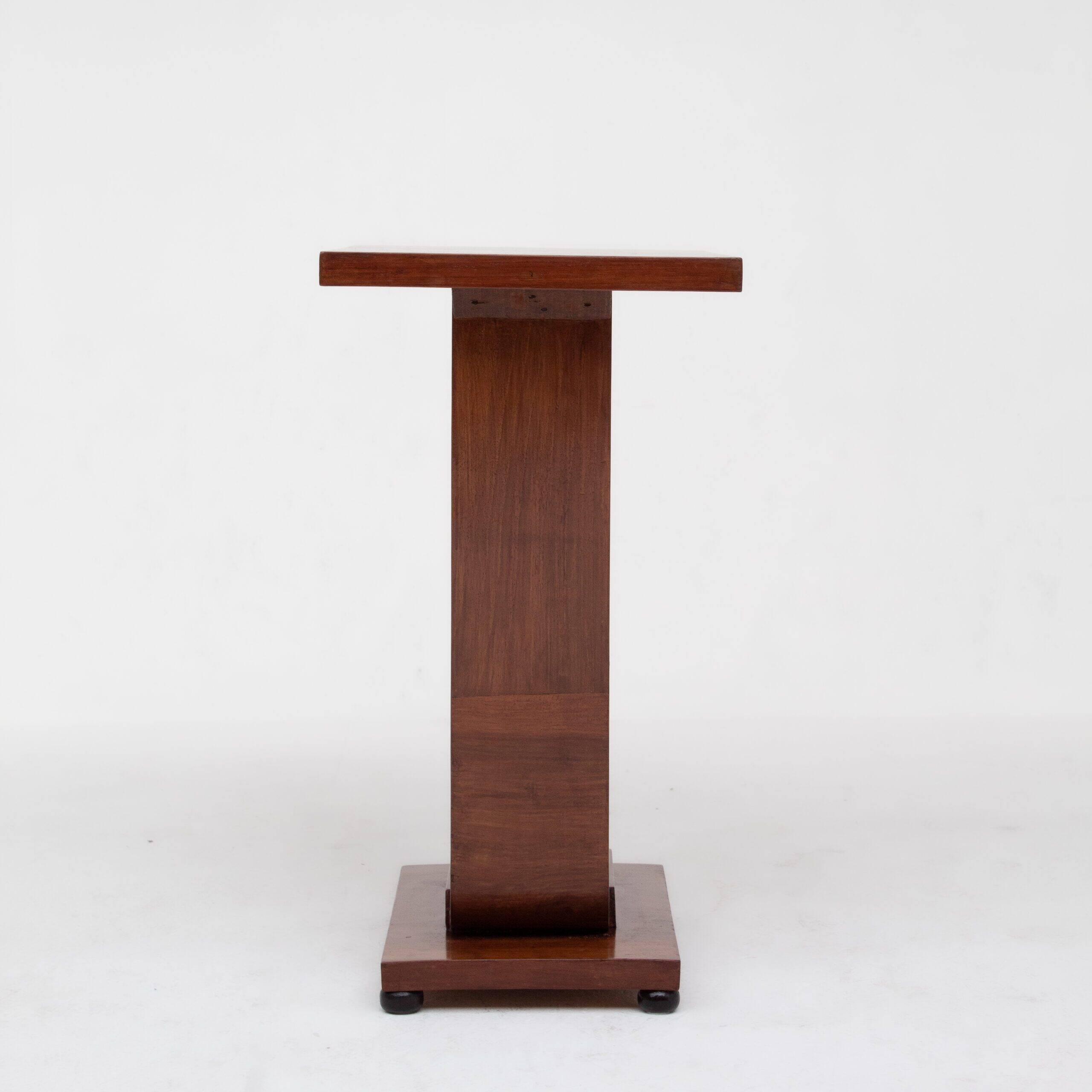 Art Deco console table in walnut