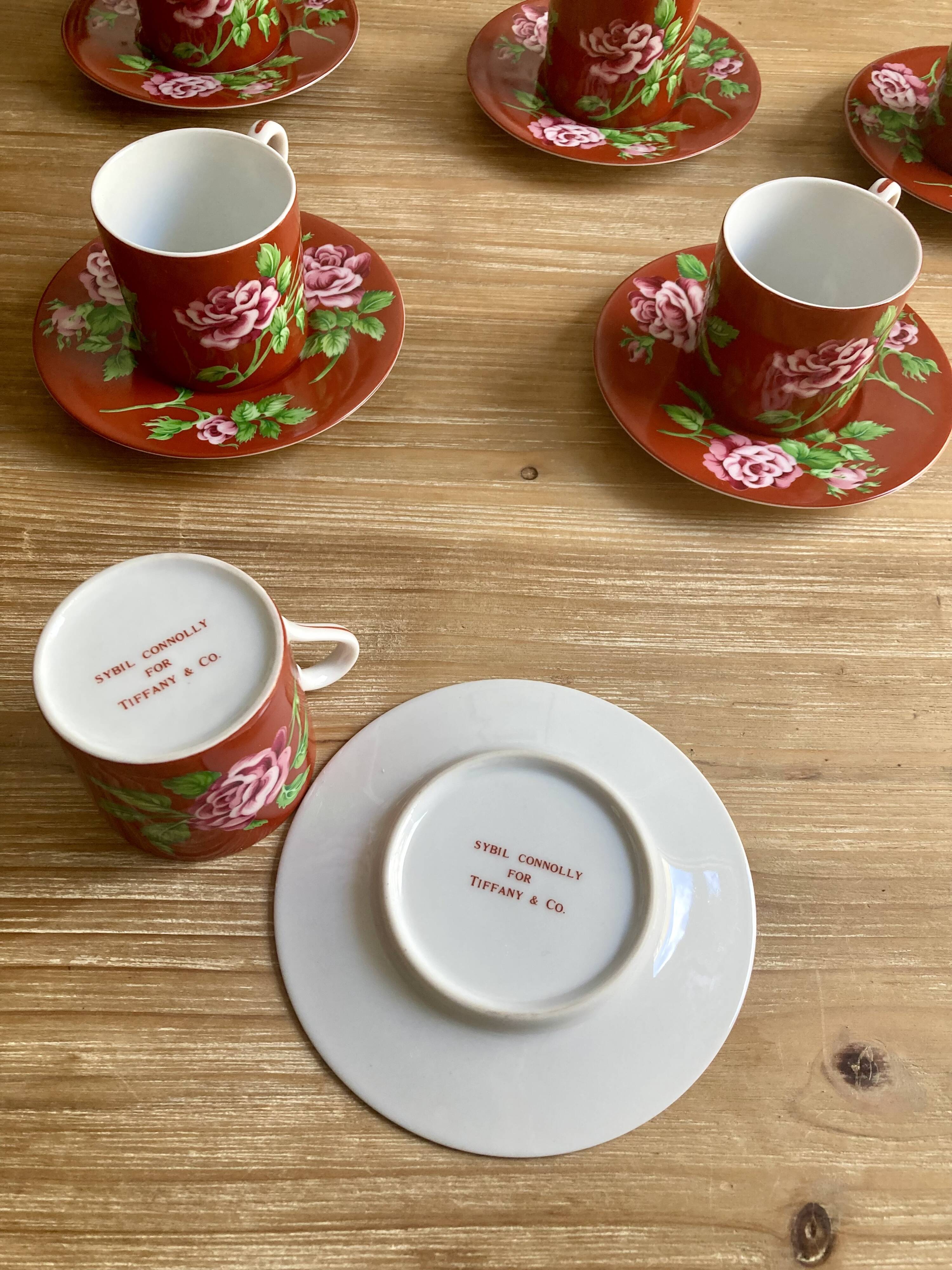 Tiffany & Co. coffee service "Roses" by Sybil Connolly – 12 pieces