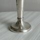 small antique silver-plated metal vase