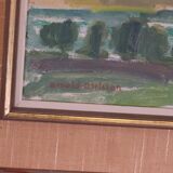 Sunset landscape by Arnold Axelsson