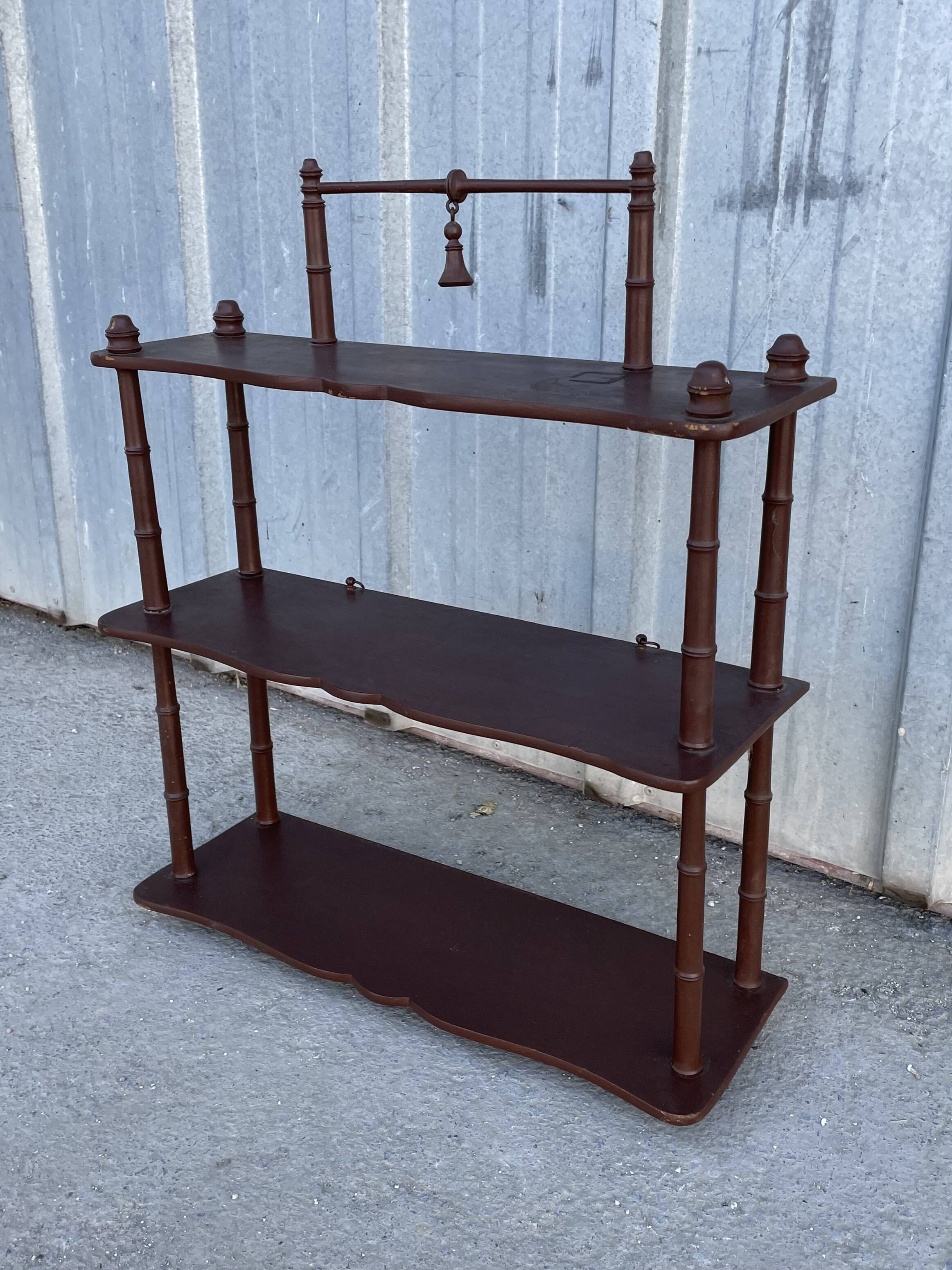 Old wooden wall shelf