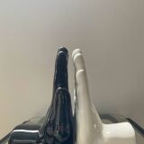 Pair of ceramic Hands bookends from the 70s