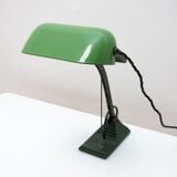 Art Deco bankers lamp, 1930s, Bohemia