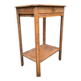 Solid oak side table 1950