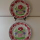 2 assiettes fleuris faïence Choisy le roi