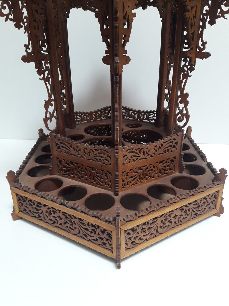 Liquor cellar bandstand wooden cut early XX °