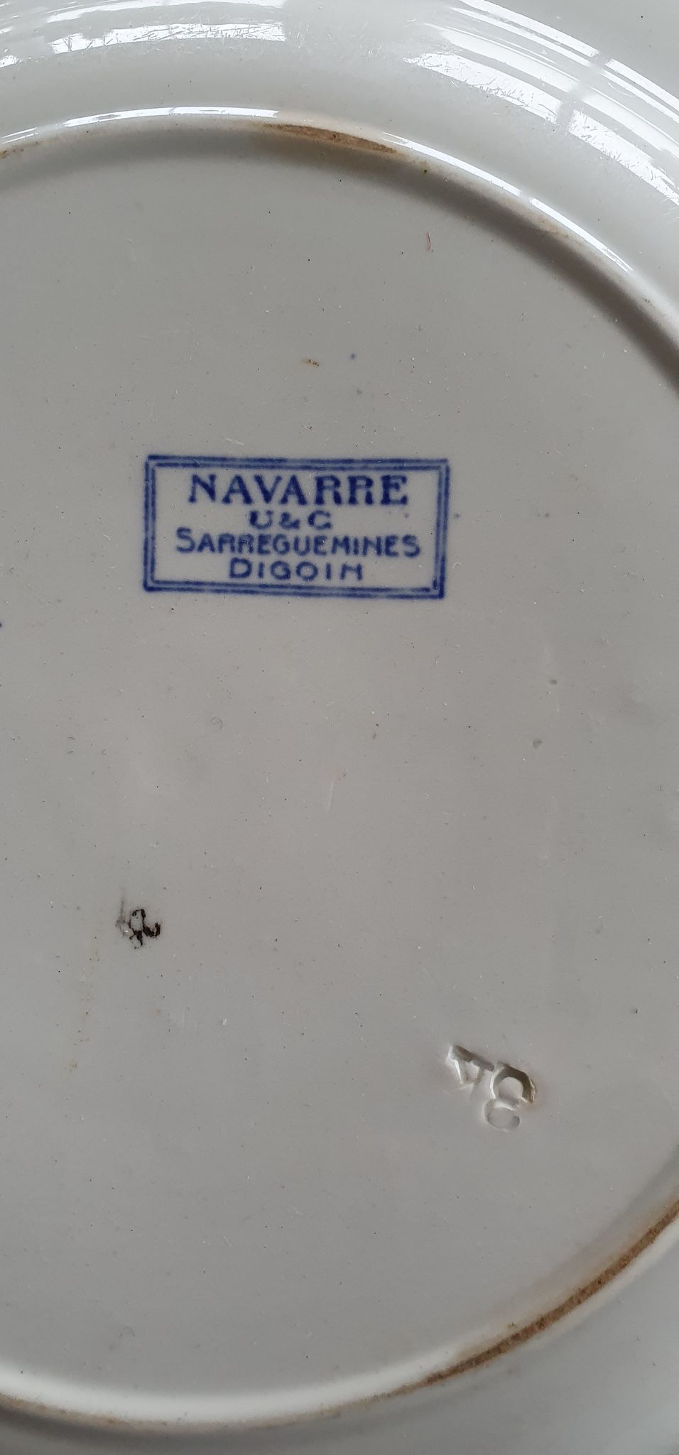 Ancient earthenware dish