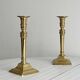 Antique gilded metal candlesticks