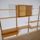 Système d'étagères murales modulaires poul cadovius royal, chêne, design danois, années 1960