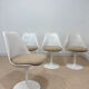 Tulip table – Knoll International in marble and 4 chairs – Ee