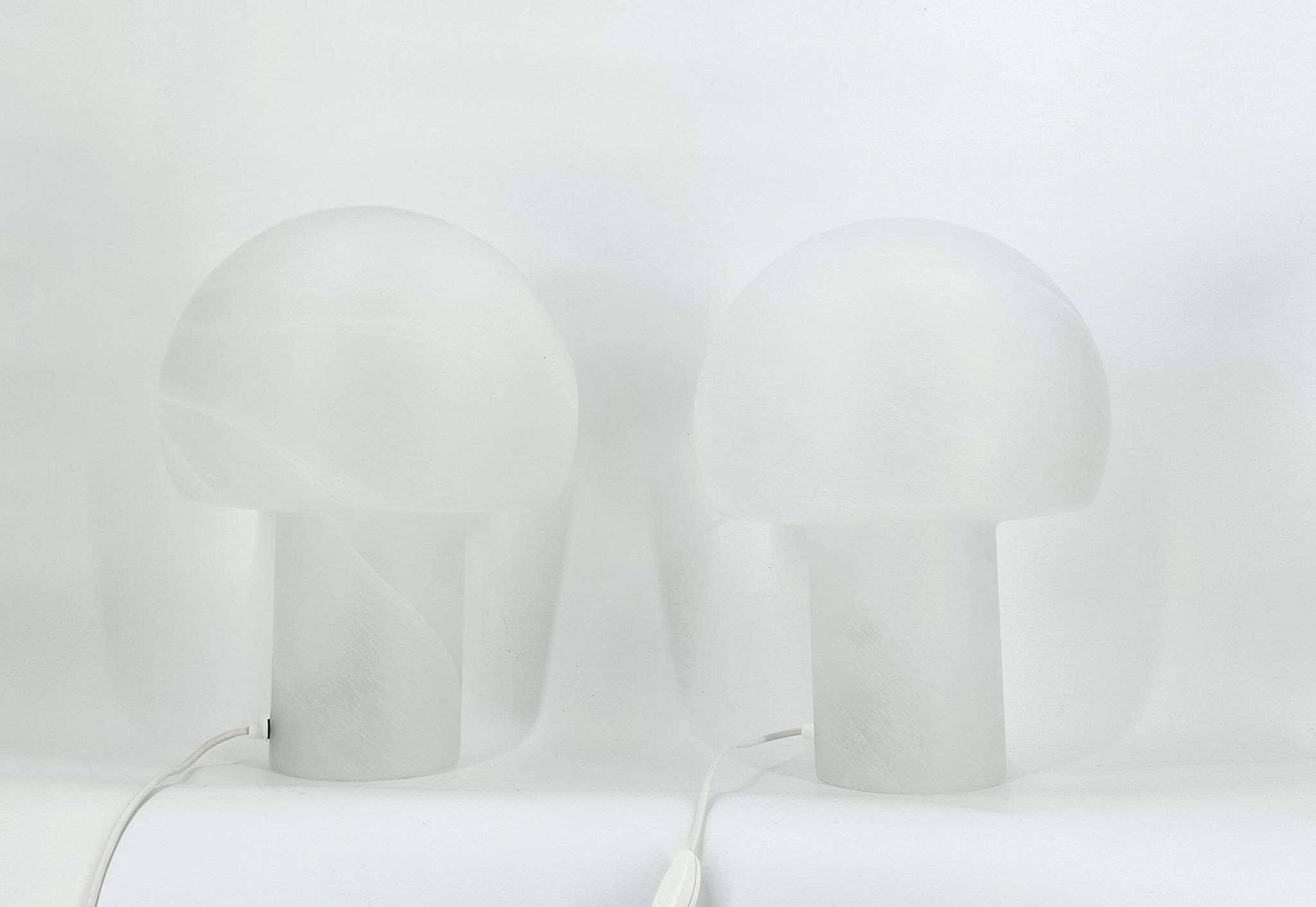 Paire de lampes de table champignons par Peil & Putzler, années 1970