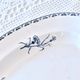 Very large 19th century iron earth dish Sarreguemines "Carmen" butterfly and flowers