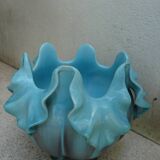 Ceramic cachepot vase by delfin massier circa 1890