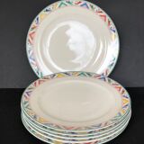 Six Villeroy and Boch Indian Look dessert plates